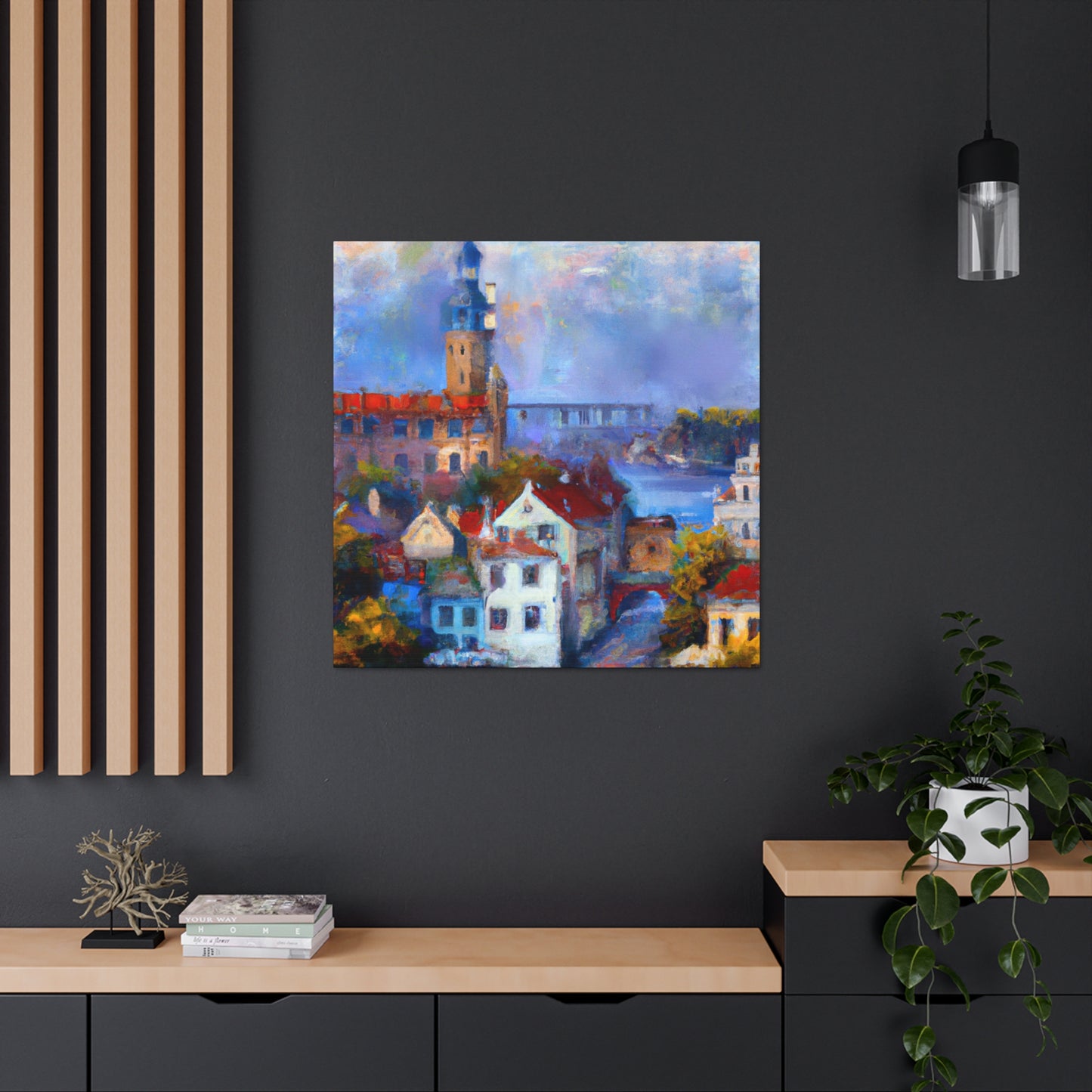 "Tudor Palace Impressionism" - Canvas