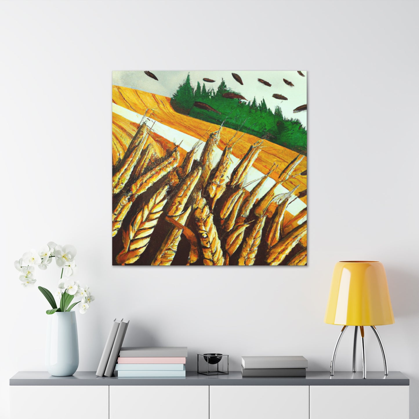 Golden Grain Harvesting - Canvas