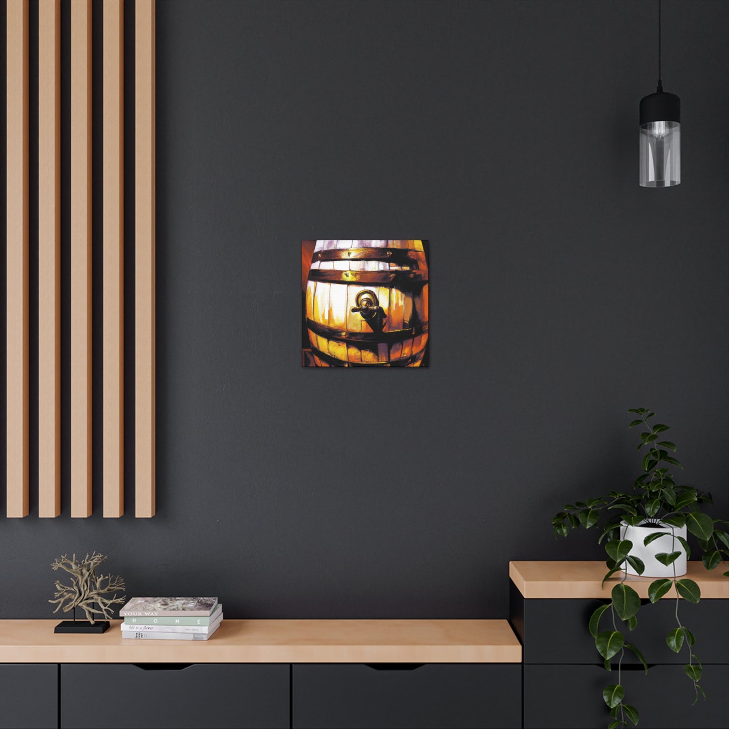 Whiskey Barrel Splendor - Canvas