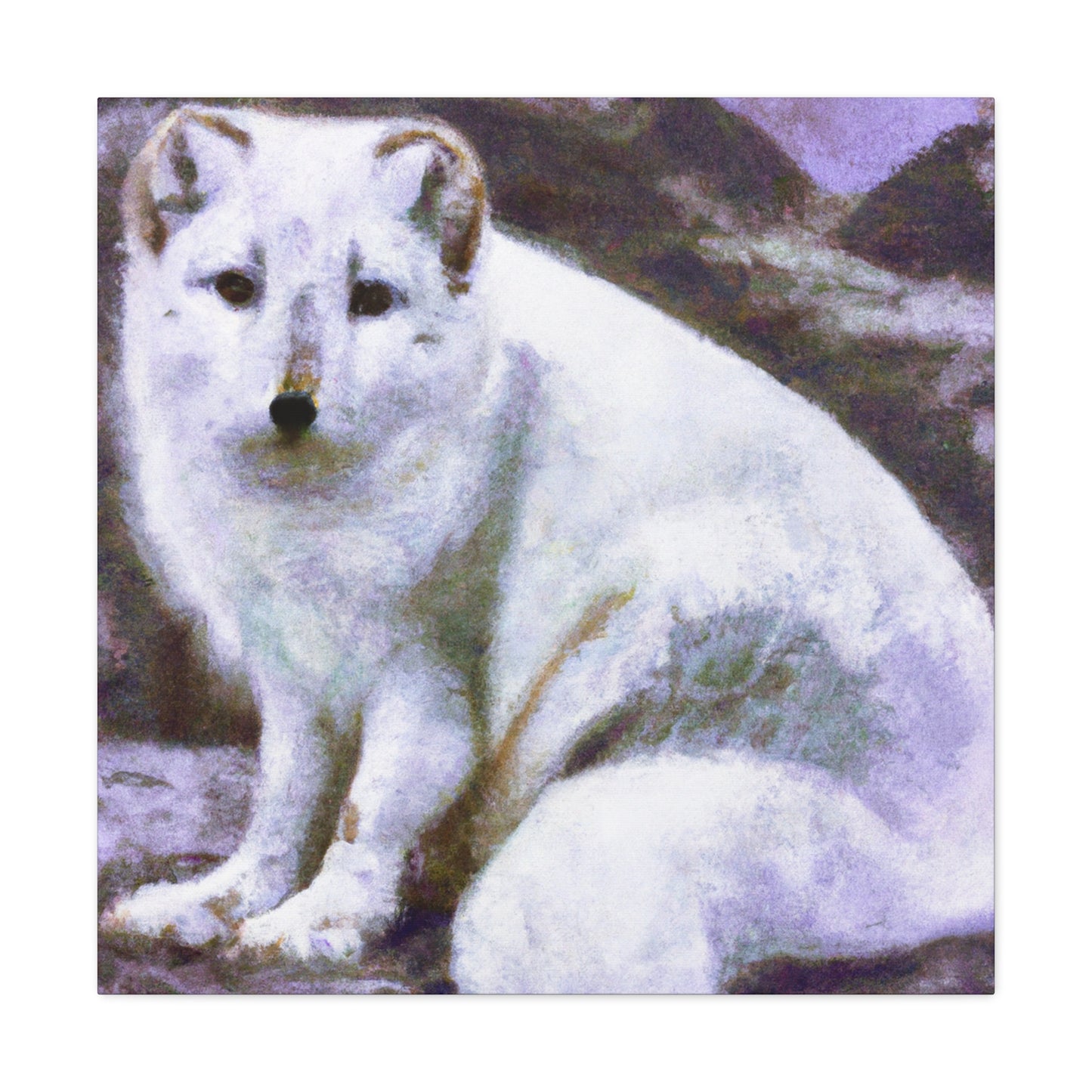 Arctic Fox Enchantment - Canvas