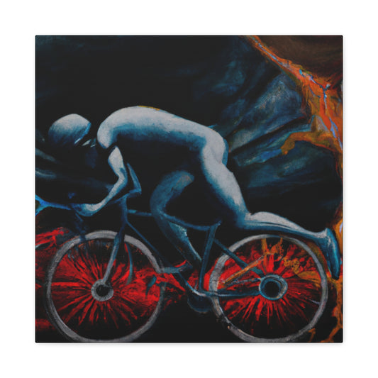 "Biking Through Dreamspace" - Canvas