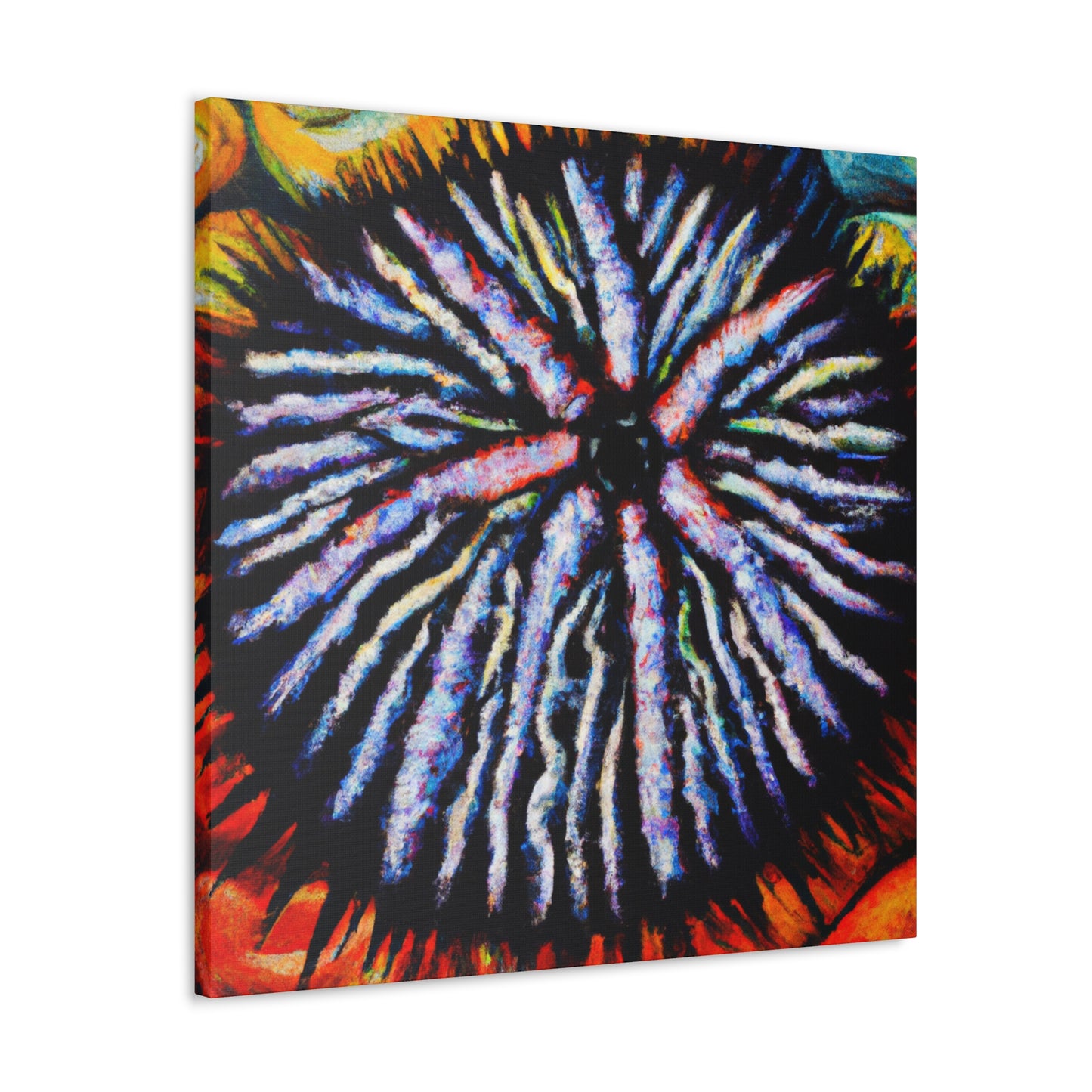 Sea Urchin Impasto - Canvas