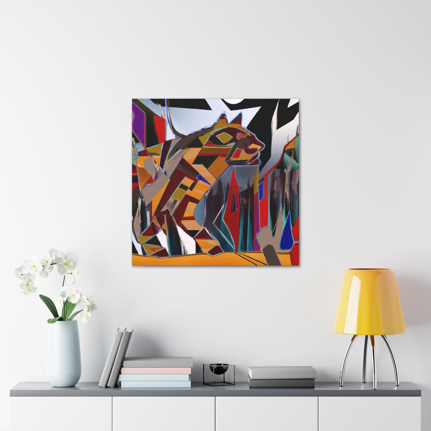 Bobcat in Expressionism - Canvas