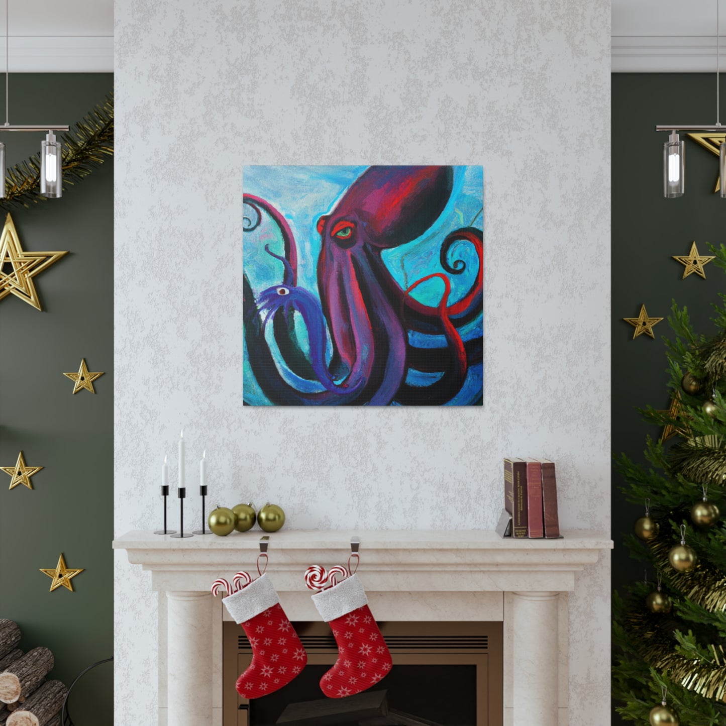 Octopus in Dreamsland - Canvas