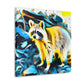 "Raccoon's Abstract Regale" - Canvas