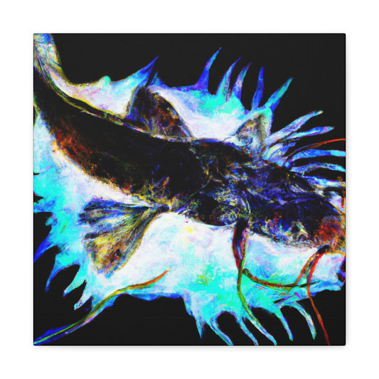 Fancy Feline Fish Form - Canvas