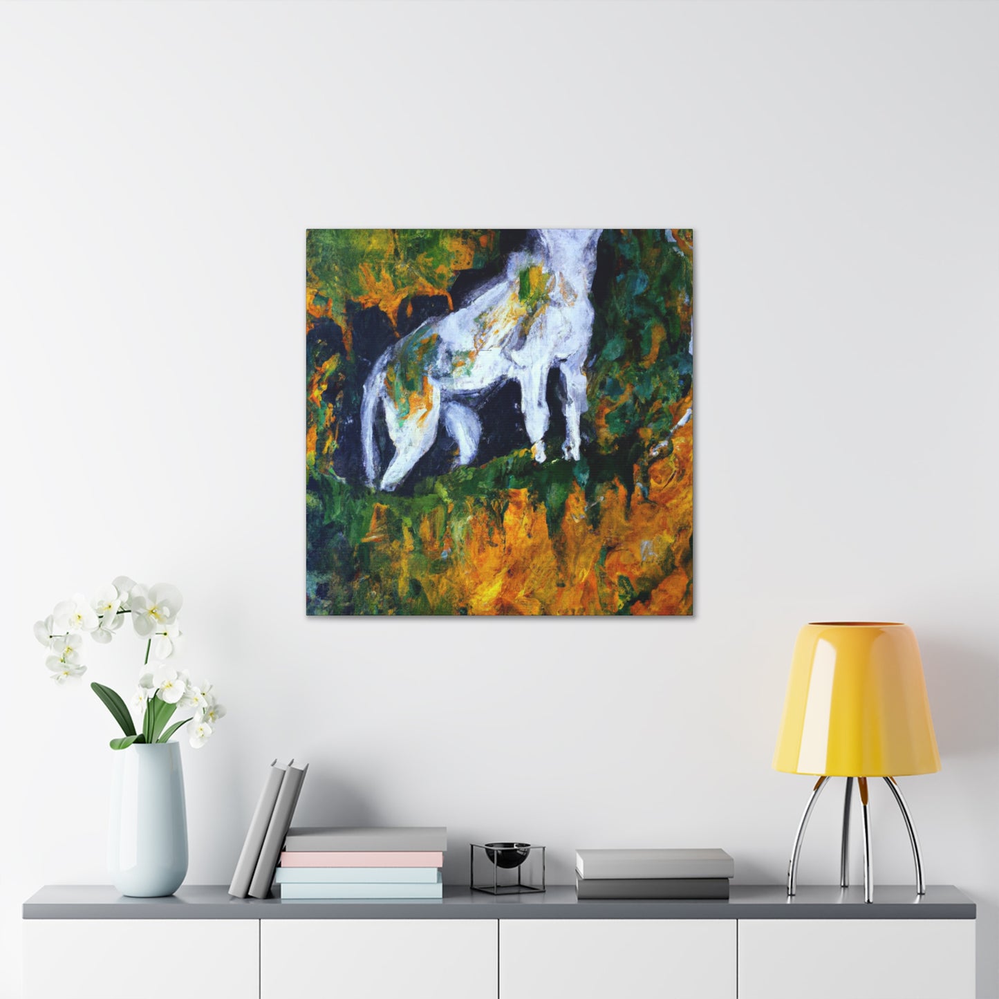 Lynx Among Abstracts - Canvas