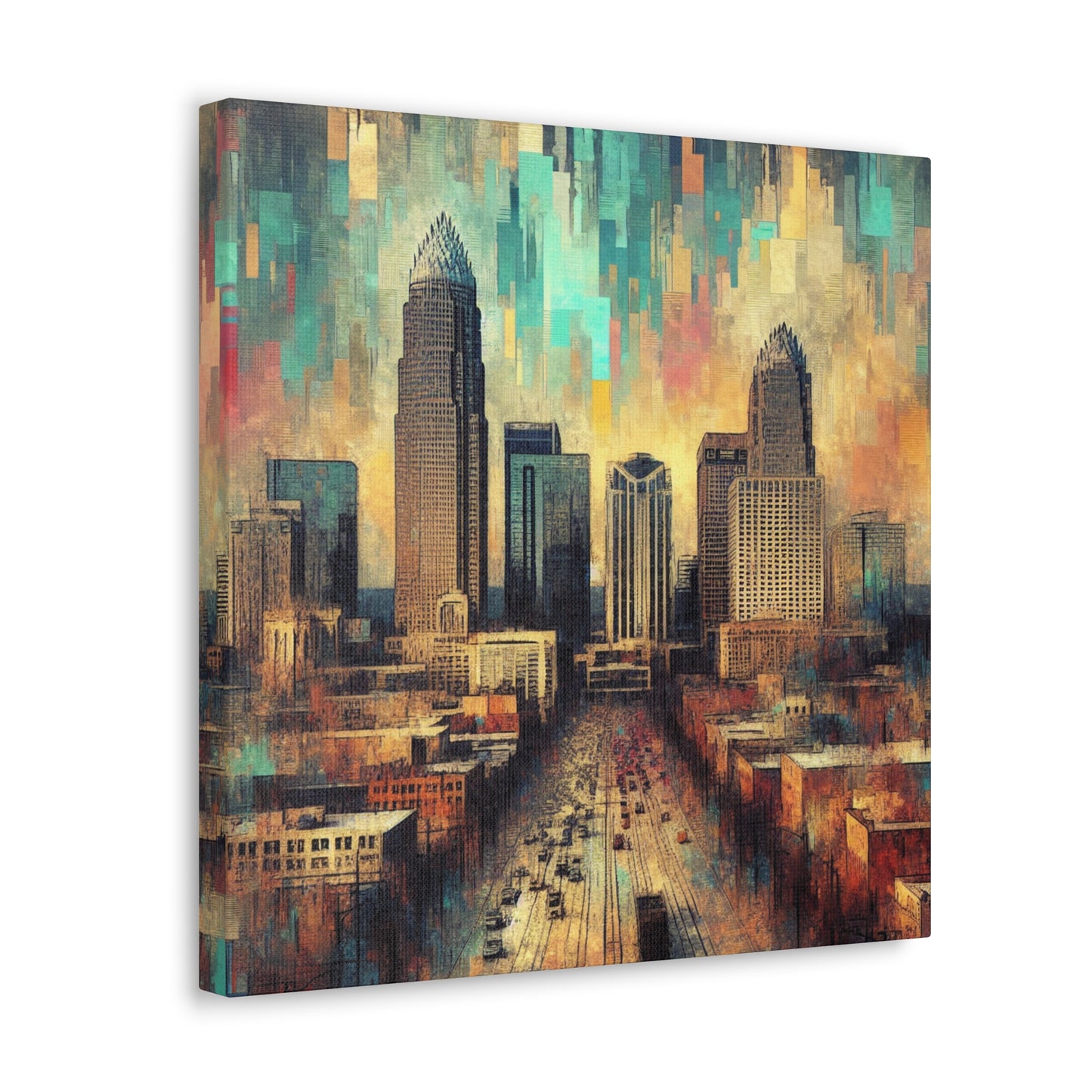 "Cosmic Urban Reverie" - Canvas