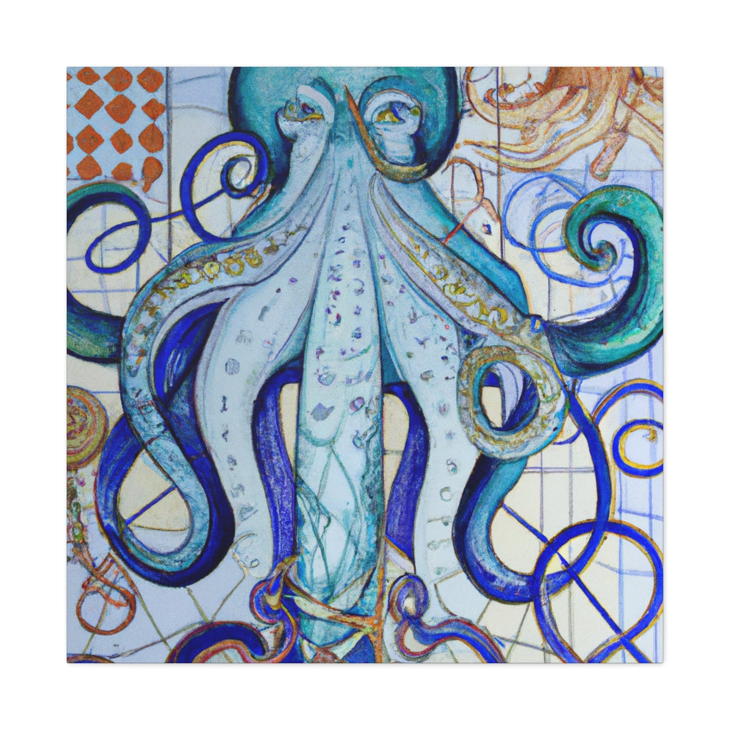 "Octopus in Splendor" - Canvas