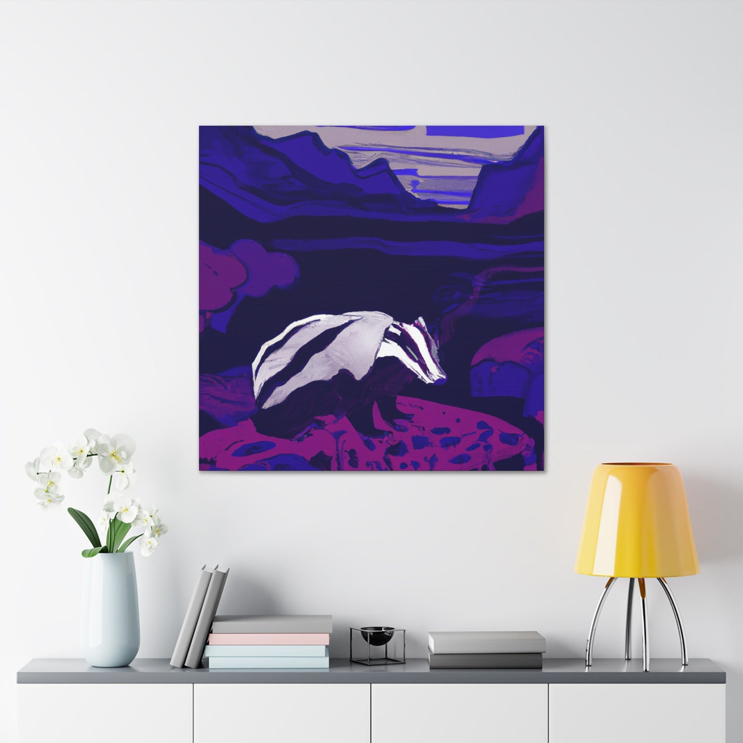 Badger's Magical Journey - Canvas