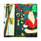 Santa's Wintry Workshop - Canvas