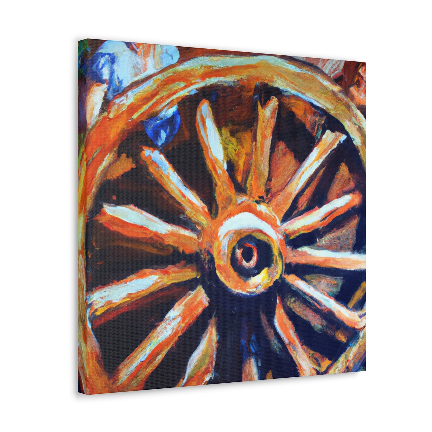 "Wheel of Colorful Dreams" - Canvas