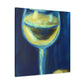 "Wineglass Reflections Impression" - Canvas