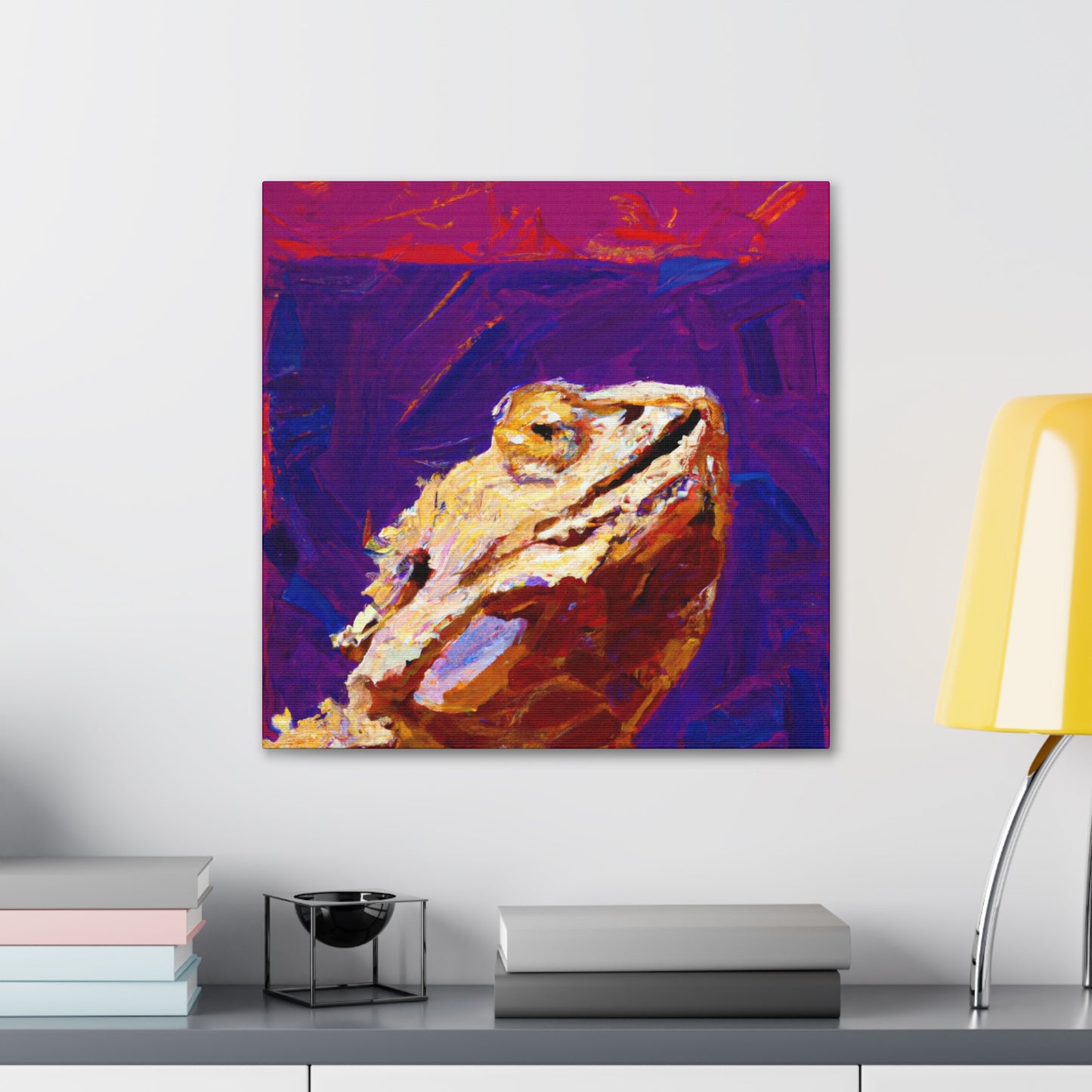 "Bearded Dragon Charm" - Canvas