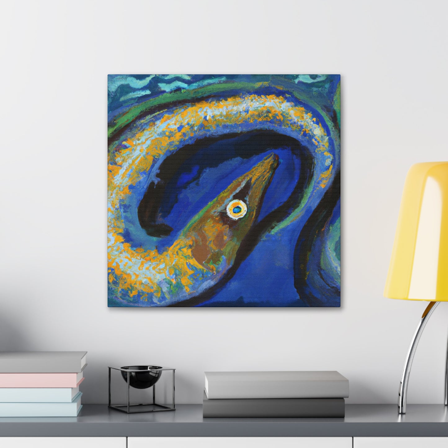 "Eel in Impressionism" - Canvas