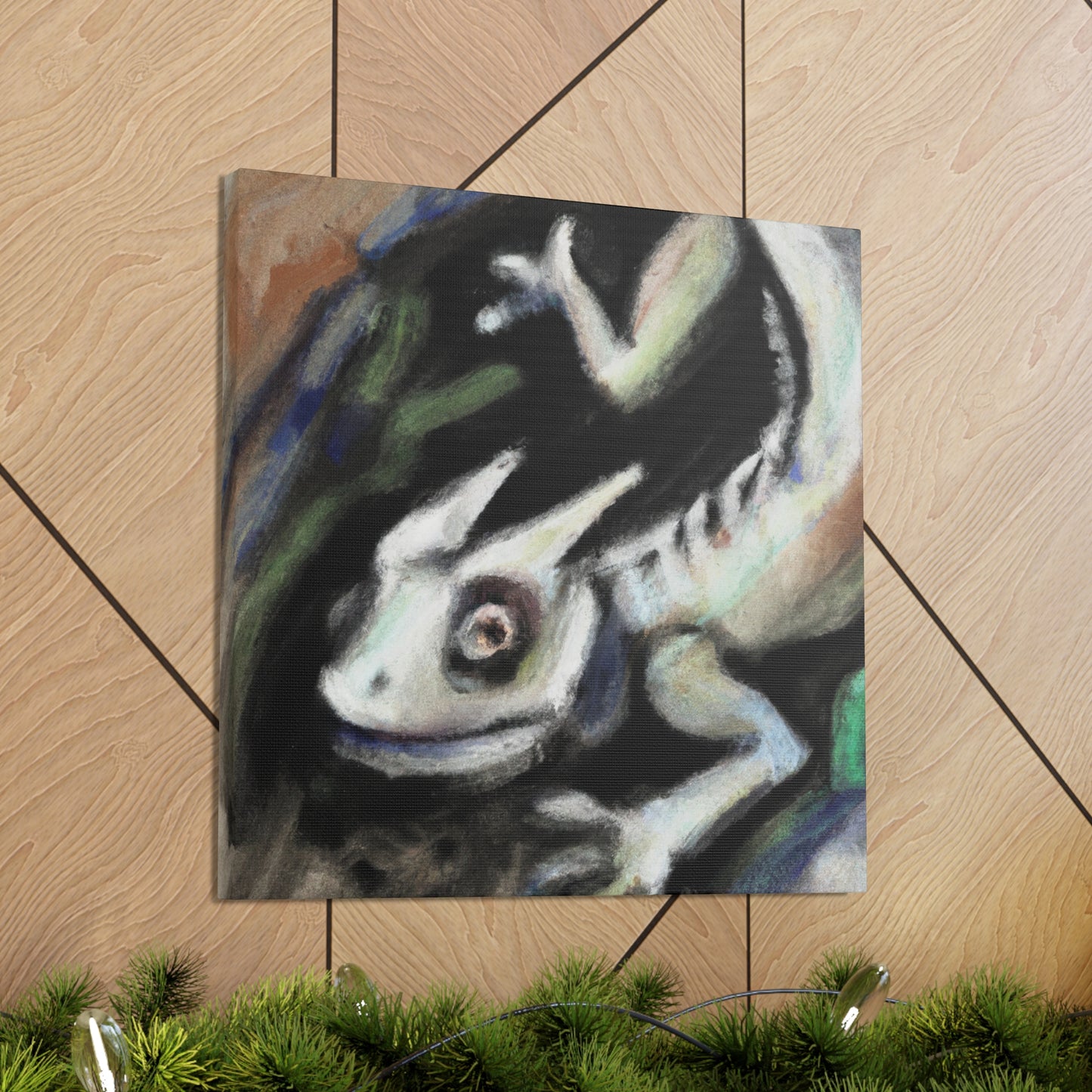 "Horned Lizard Expressionism" - Canvas