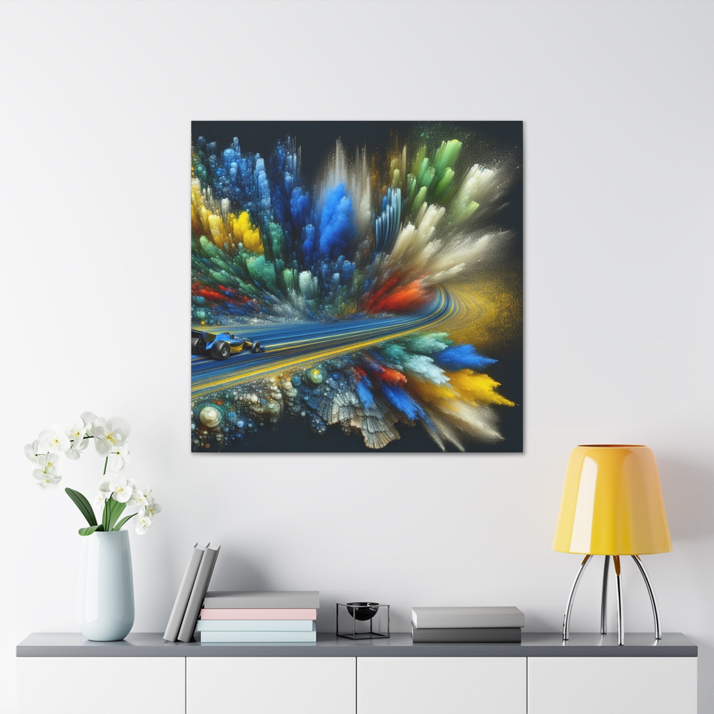 "Velocity Unleashed: Adrenaline Canvas" - Canvas