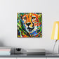 "Cheetah in Impressionism" - Canvas