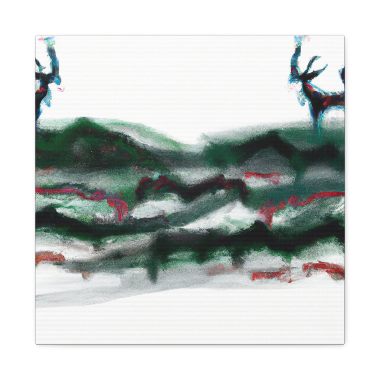 Deer in Abstraction - Canvas