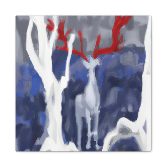 Deer in Abstract Style - Canvas