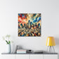 "Whirling Metropolis Vibrations" - Canvas