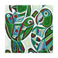 "Parakeets in Abstraction" - Canvas