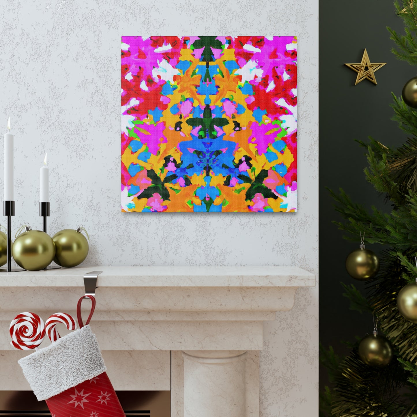 "Festive Tree Deco Dream" - Canvas