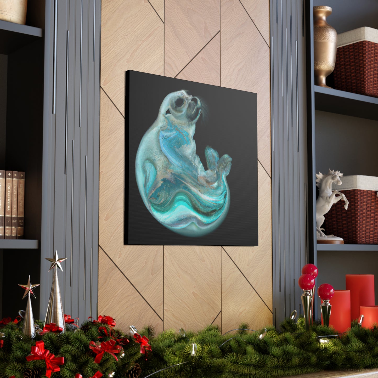 Harp Seal Reflection Dance - Canvas