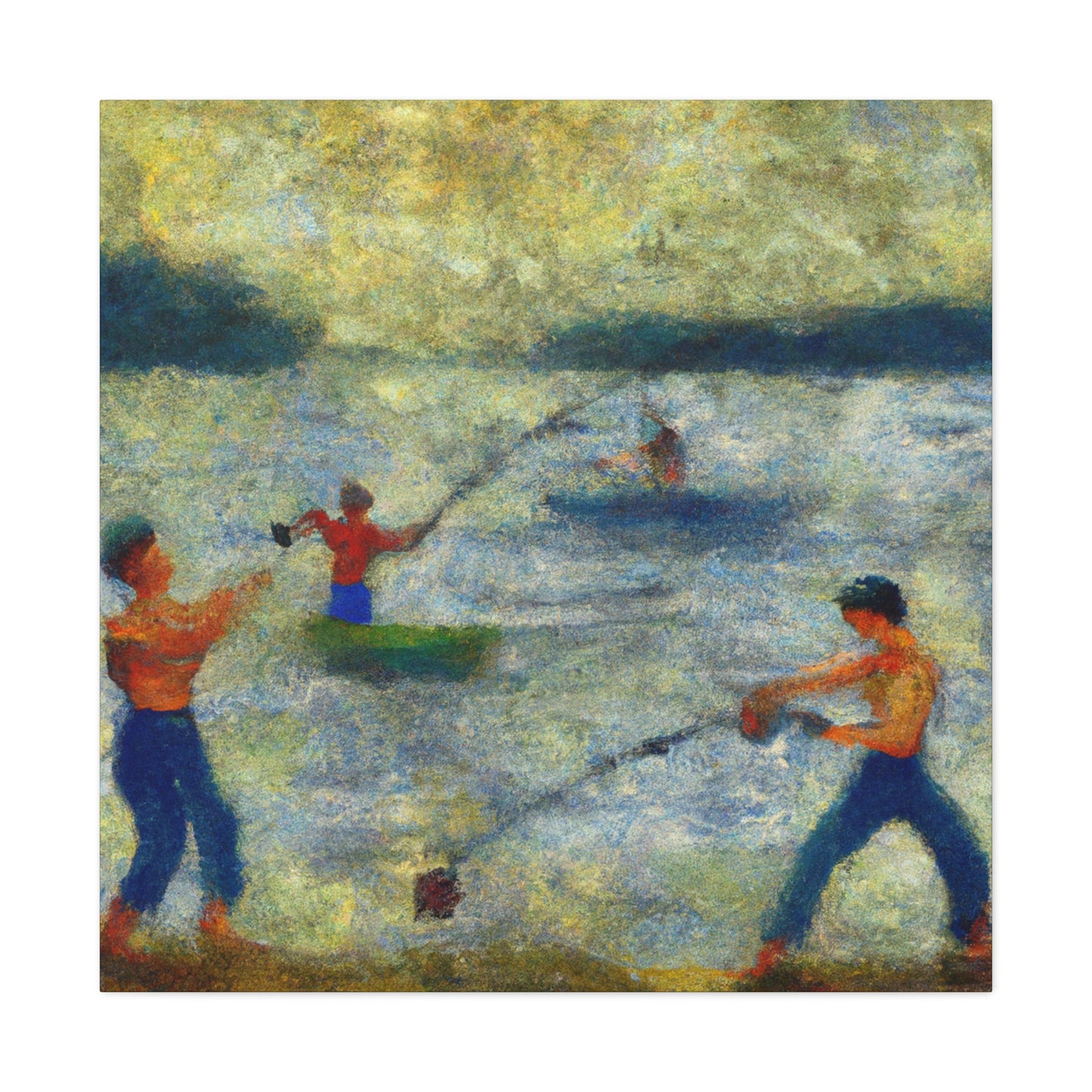 Fishing on the Banks - Canvas