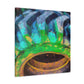 "Tractor Tire Abstraction" - Canvas