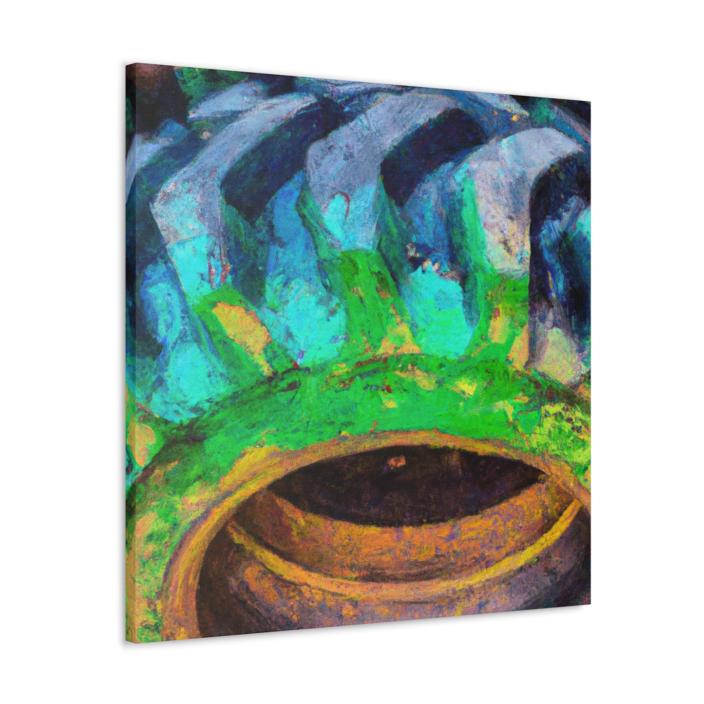 "Tractor Tire Abstraction" - Canvas