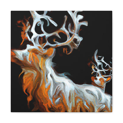 Reindeer in Repose - Canvas