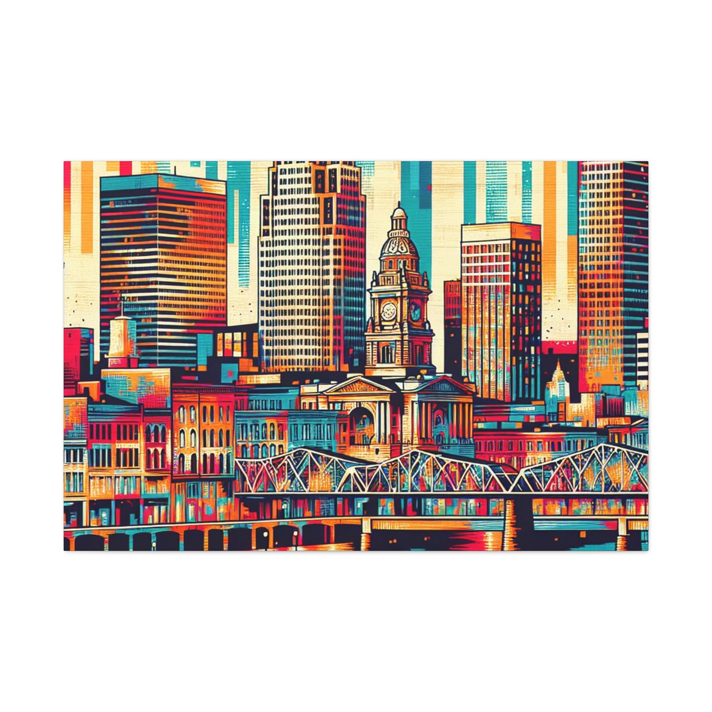 "Louisville Lively Colors" - Canvas