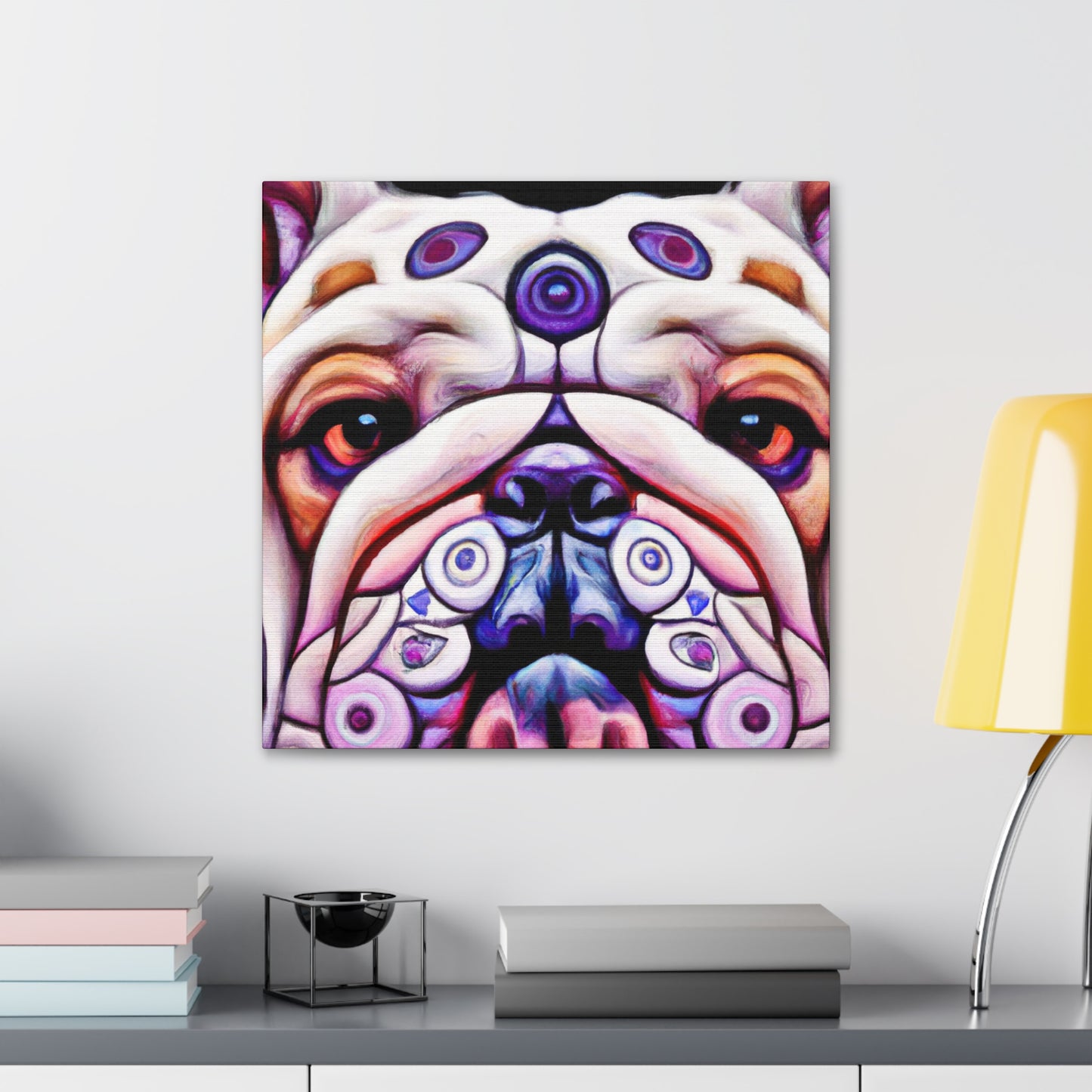 Proud Bulldog Painting - Canvas