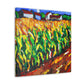 Golden Corn Harvesting - Canvas