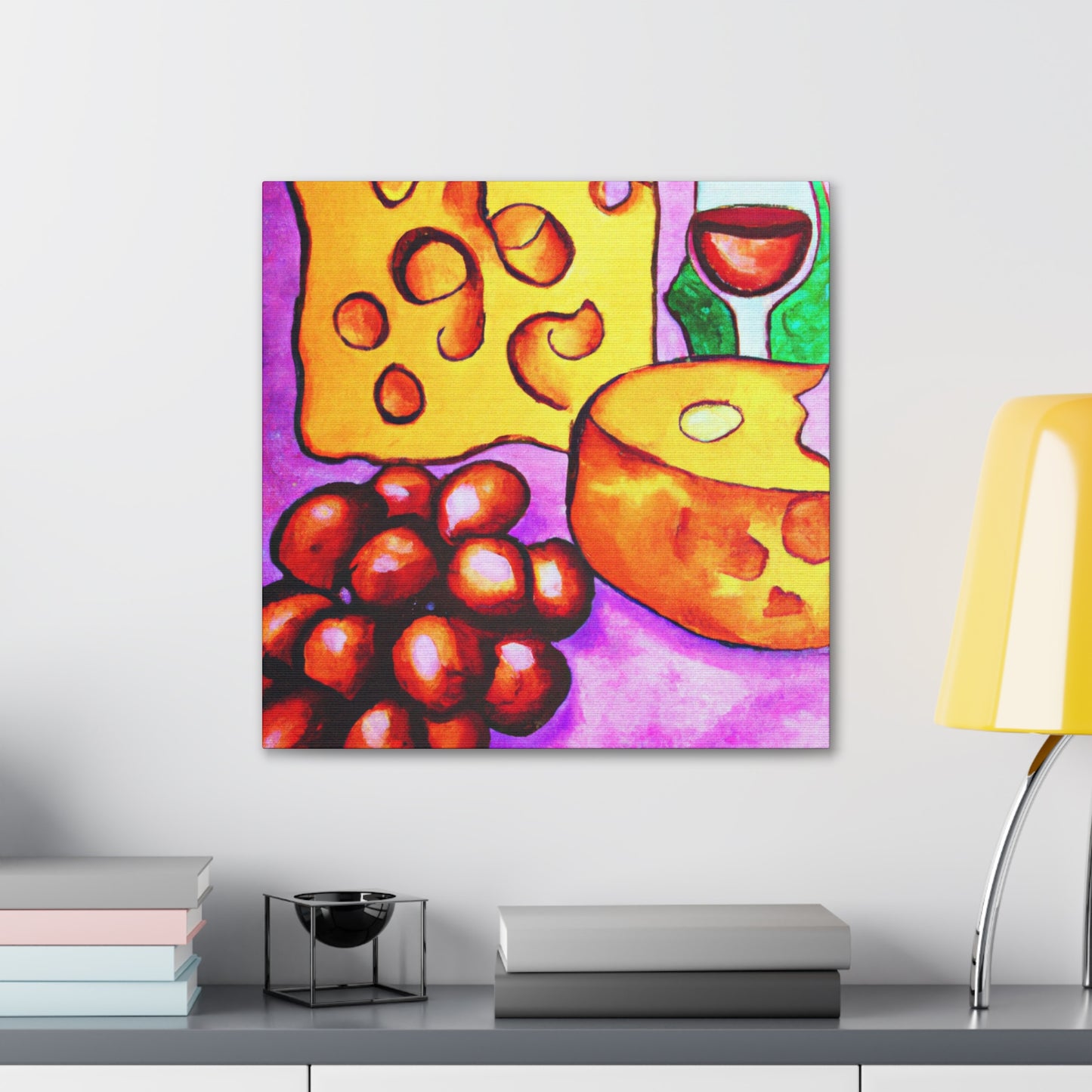 "Glorious Cheese and Grapes" - Canvas