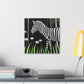 "Zebra in Deco Style" - Canvas