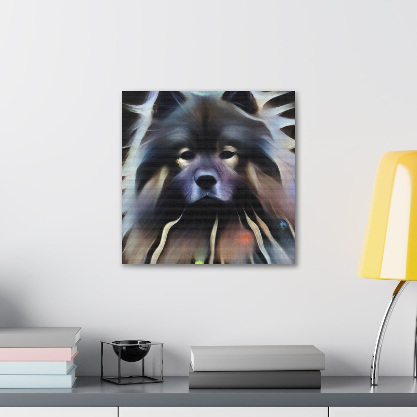 Keeshond Digital Delight - Canvas