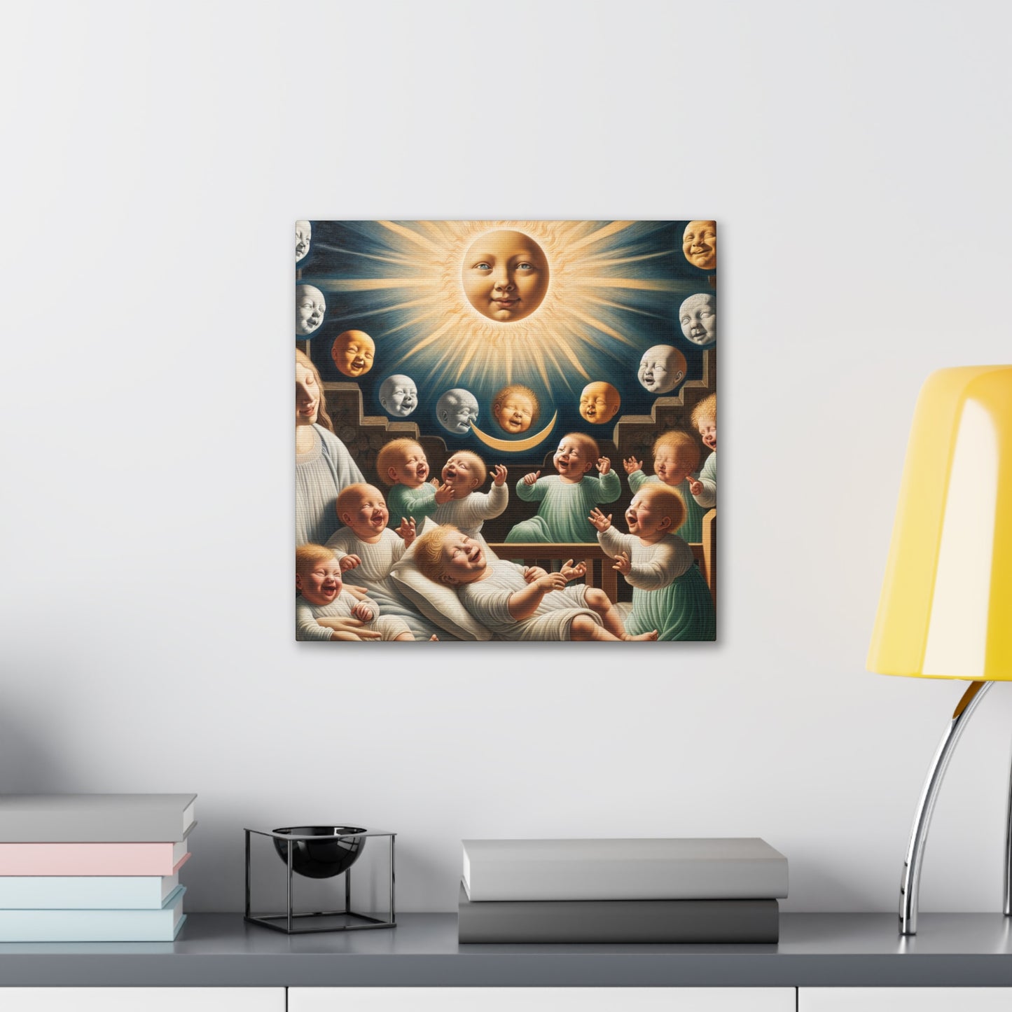 "Joyful Celestial Greetings" - Canvas