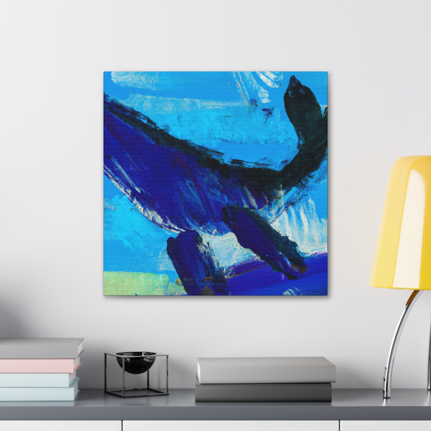 "Whale in Expressionism" - Canvas