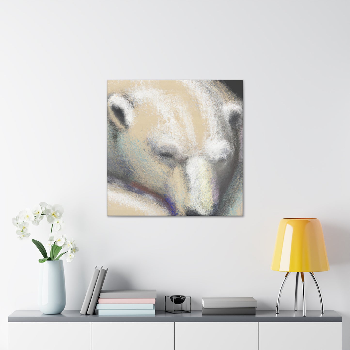 "Polar Bear Impressionism" - Canvas