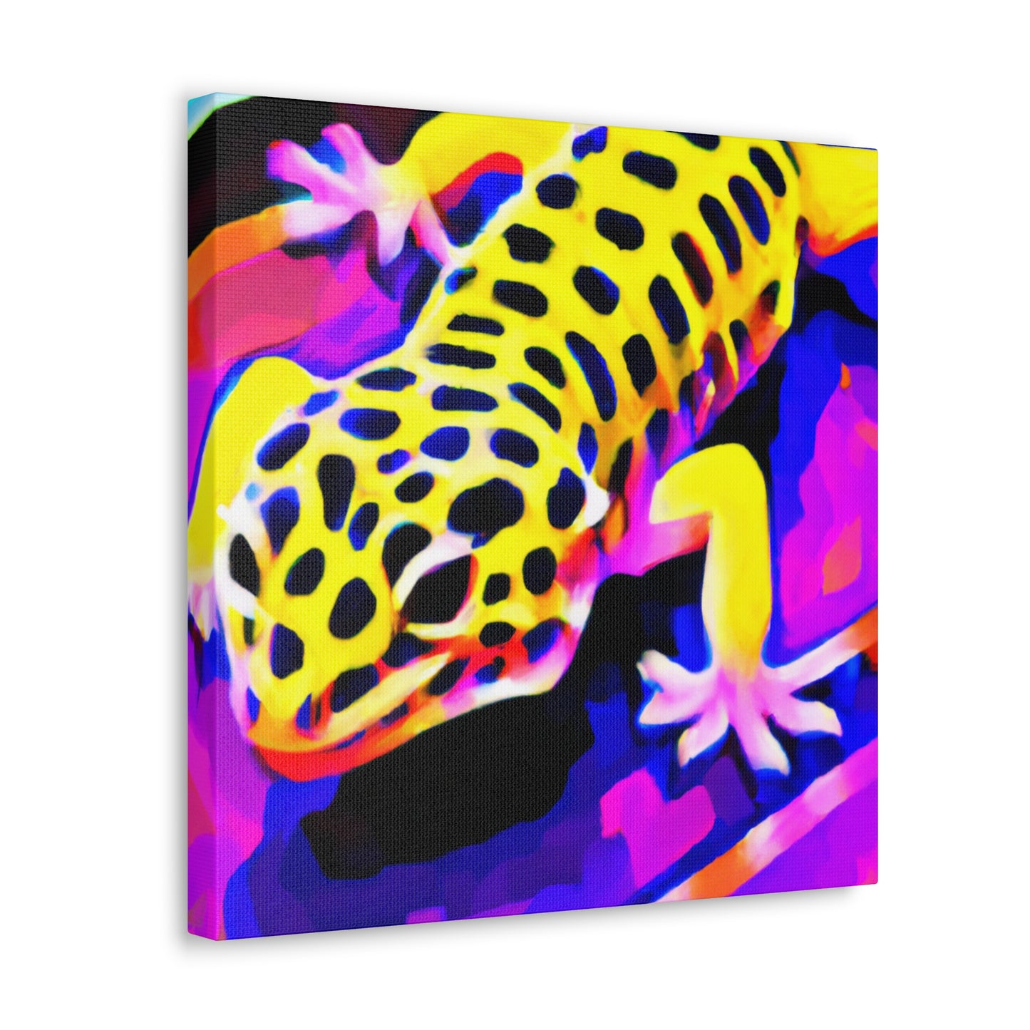 "Gecko's Urban Canvas" - Canvas