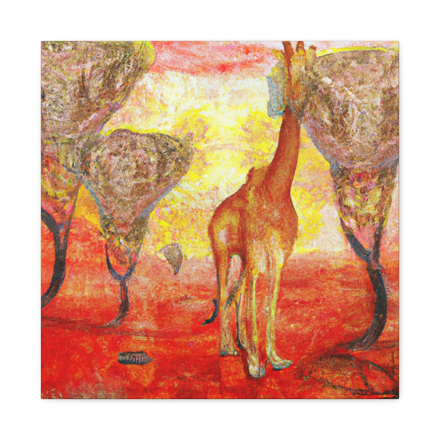 Giraffe's Surreal Dream - Canvas