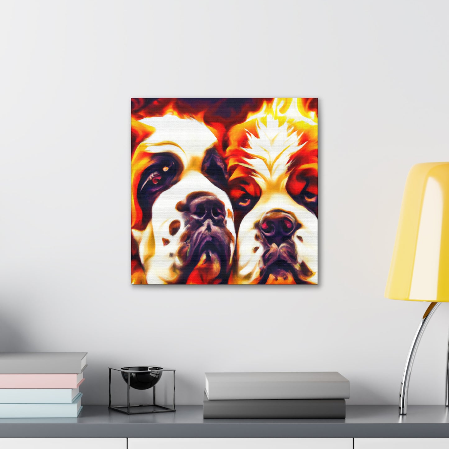 "Saint Bernard's Divine Slumber" - Canvas