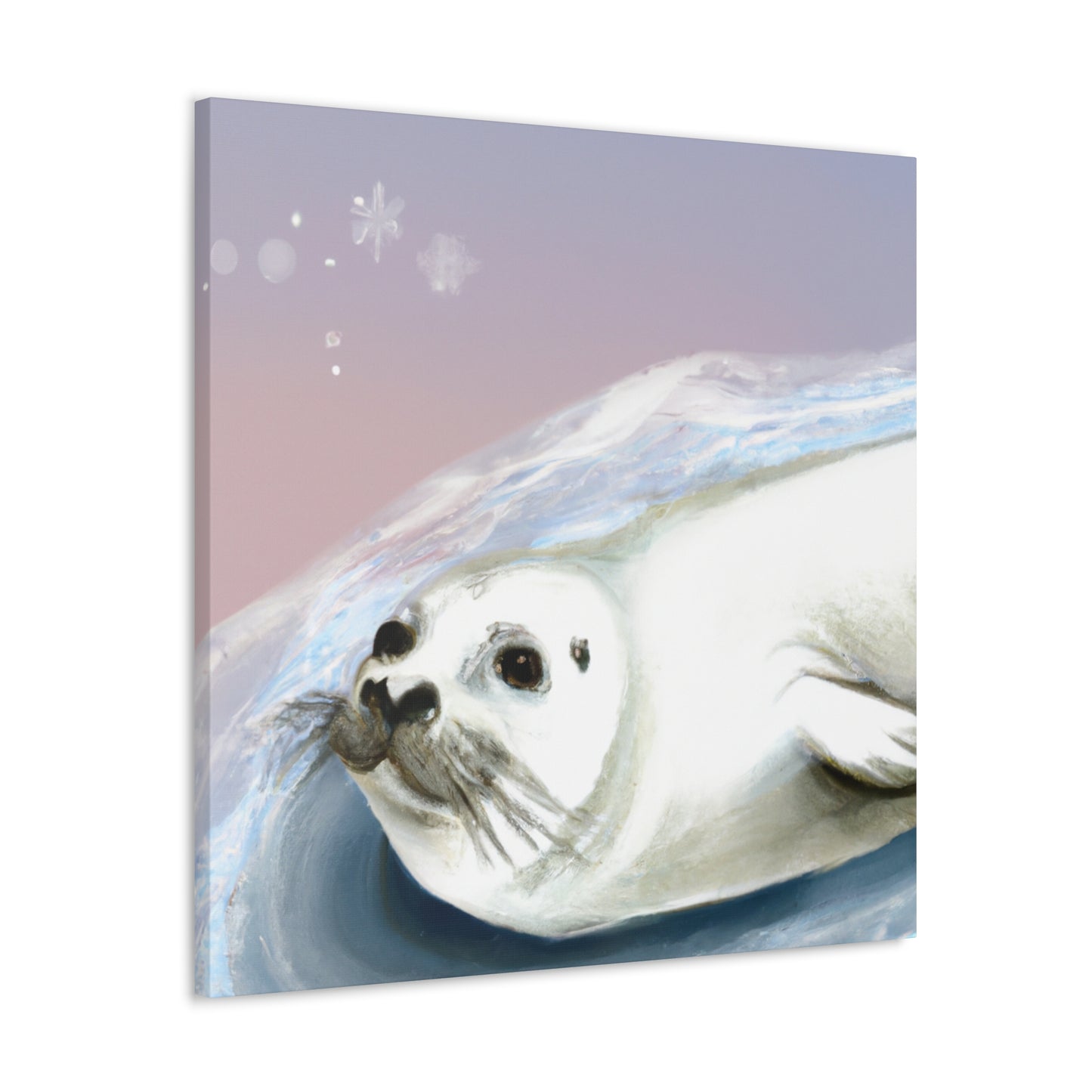 Harp Seal in Art Deco - Canvas