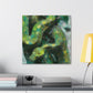 "Green Tree Python Vista" - Canvas