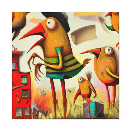 "Finch Among the Surreal" - Canvas