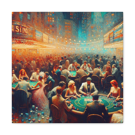 "Gambling Euphoria Unleashed" - Canvas