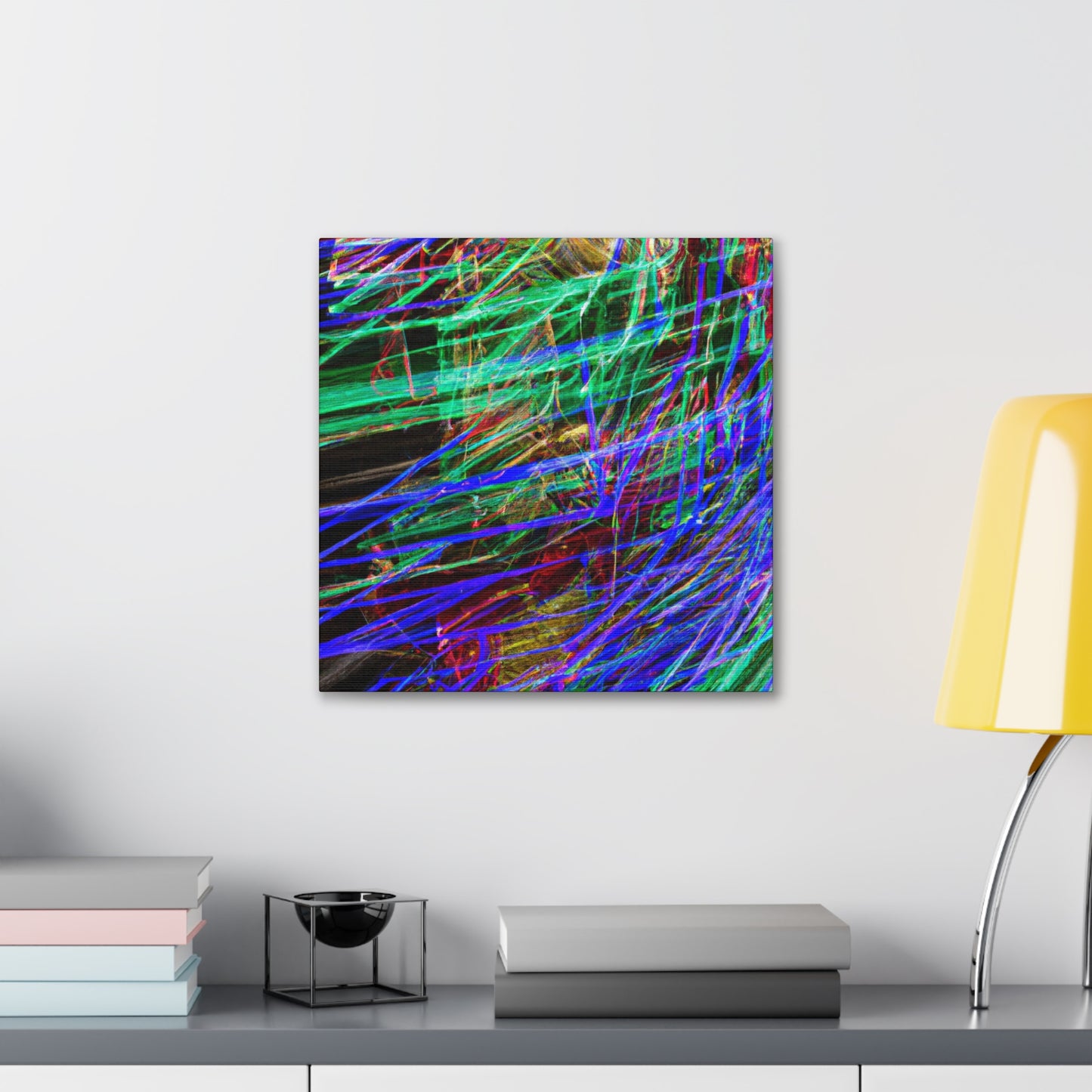 "Christmas Lights Glowing Bright" - Canvas