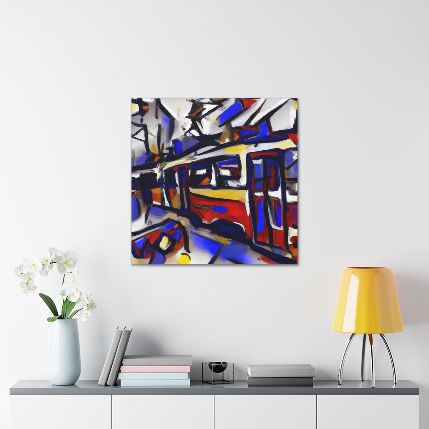 Tram in Abstraction - Canvas